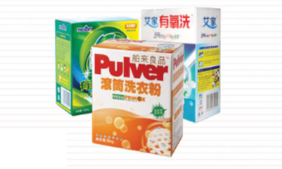 DZH-50B全自動(dòng)洗衣粉等散裝物品入盒封盒機(jī)樣品